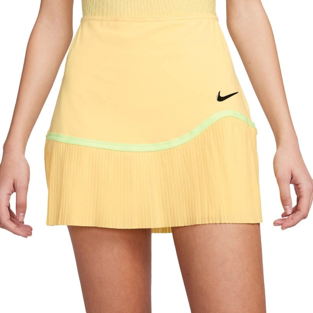 Nike Court Advantage Pleated Women's Tennis Skirt (Yellow)